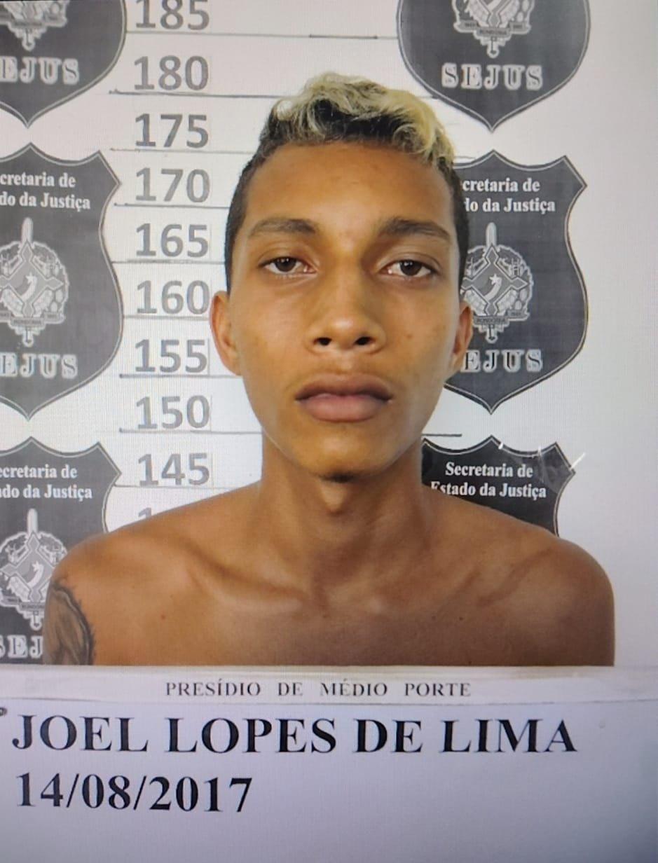 Joel Lopes de Lima, de 28 anos tesoureiro do Comando Vermelho (Foto: Reprodução)